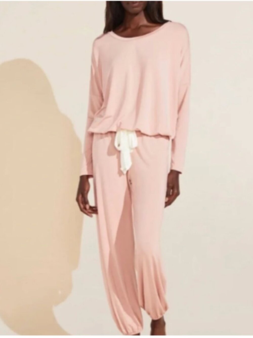 Eberjey Giselse Tencel Modal Tie Detail Adjustable Pajama Top Rosy Pink